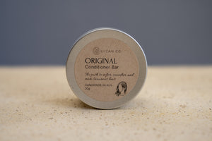 LycanCo Original Conditioner Bar in a minimalist silver tin, perfect for maintaining healthy hair with natural ingredients.